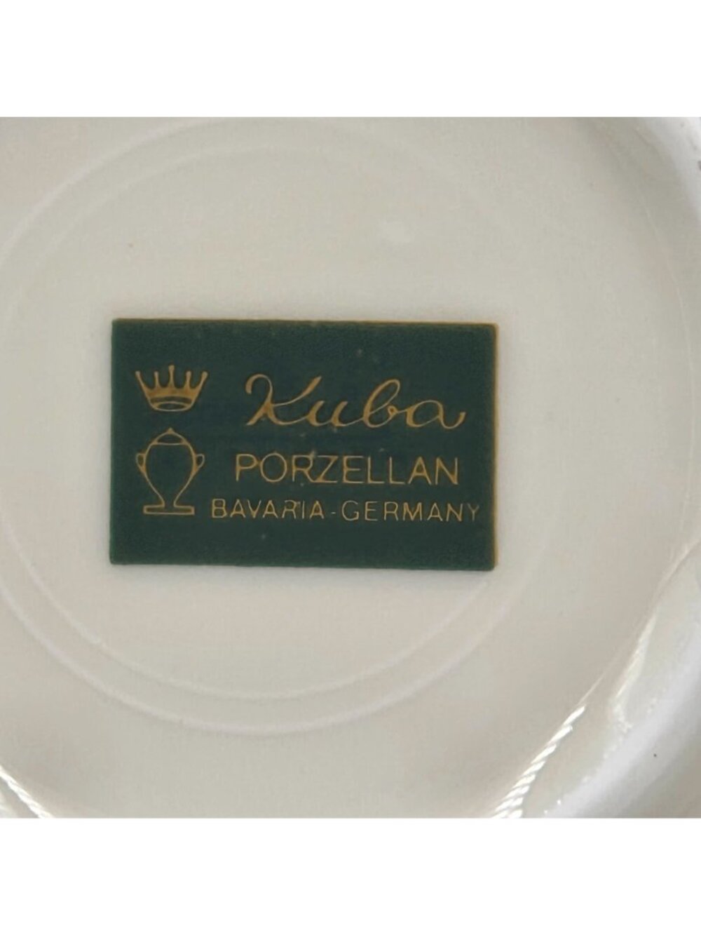 Kuba Porzellan Horst Kuba Set of 4 Espresso Demitasse Cup Saucer Gold Trim - Picture 7 of 13